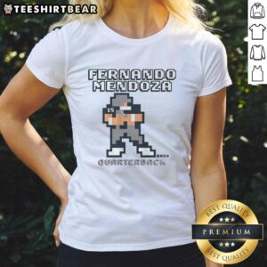Alt Text: Pretty Fernando Mendoza Vegas Retro Baller Ladies Tee featuring a vibrant design and stylish fit for women.
