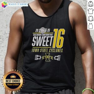 Awesome Iowa State Cyclones 2026 NCAA DI March Madness Sweet 16 tank top featuring vibrant team colors and logo.