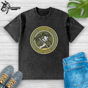 Awesome Steamtown Gandy Dancers Washed T-Shirt featuring vintage design and comfortable fit, perfect for casual wear.