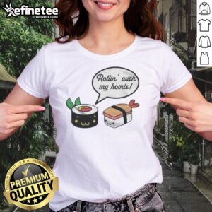 Pretty Rollin With My Homie Ladies Tee featuring a stylish design perfect for casual outings and summer wear.