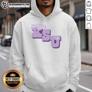 Top KSU EST 1863 lavender tee hoodie featuring a comfortable design, perfect for Kansas State University fans.