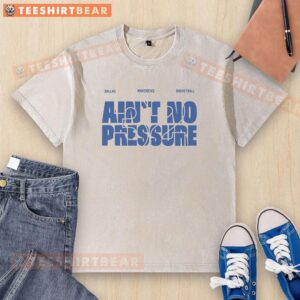 Jason Kidd 32 Dallas Mavericks Ain't No Pressure blue washed t-shirt featuring a stylish design for fans.