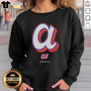 Nice 2026 City Connect Atlanta Braves logo sweatshirt featuring vibrant design and comfortable fit for fans.