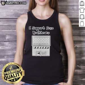 Nice I Support Free Healthcare Pokemon Anime Tank Top featuring vibrant graphics and a comfortable fit for fans.