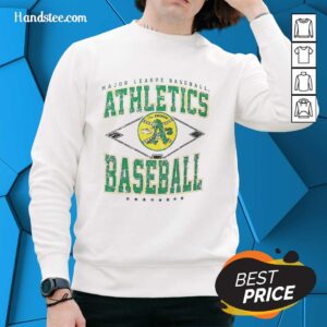 Hot Oakland Athletics Major League Baseball Cooperstown Diamond Sweatshirt in vibrant green, perfect for fans and cold days.