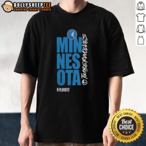 Original Minnesota Timberwolves Playoff NBA 2026 T-Shirt featuring team logo and vibrant colors for fans.
