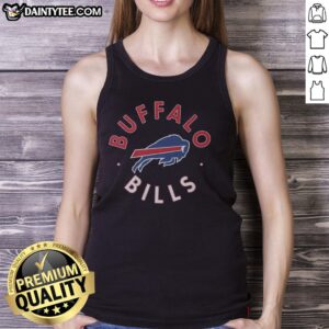 Hot Buffalo Bills Circle Tank Top featuring a bold team logo, perfect for game day and summer sports events.