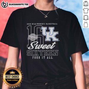 Good Kentucky Wildcats Women's Basketball 2026 NCAA Sweet Sixteen March Madness ladies tee showcasing team pride.