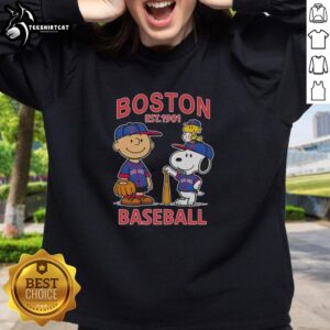 Awesome Charlie Brown and Snoopy X Boston Red Sox basketball sweatshirt, established 1901, perfect for sports fans.