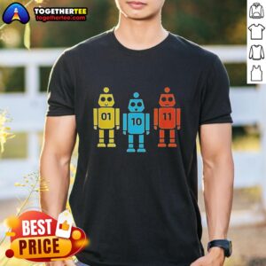 Awesome Christian Hubicki Robot T-Shirt featuring a unique design inspired by robotics and innovation.