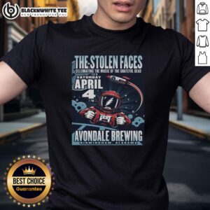 Awesome The Stolen Faces 4 4 2026 Birmingham AL poster T-shirt featuring vibrant design and event details.
