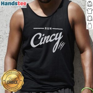 Original Run Cincy Cincinnati tank top in vibrant colors, perfect for casual wear and supporting local pride.