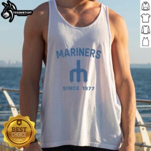 Premium Seattle Mariners Cooperstown Duster Tank Top featuring team logo and stylish design for baseball fans.