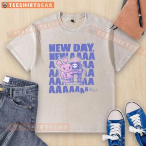 Nice A New Day New AAAA Washed T-Shirt in soft cotton, showcasing a relaxed fit and vibrant colors for casual wear.