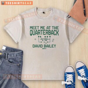 Alt Text: Pretty David Bailey Meet Me At The Quarterback washed t-shirt featuring a stylish design and comfortable fit.