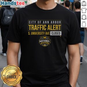Nice Michigan Wolverines MBB 2026 National Champions S. University Ave Closed T-Shirt featuring bold team graphics.