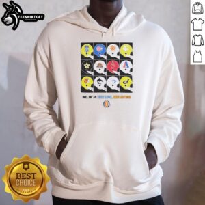 Hot WFL in 1974 New Look New Action Poster Hoodie featuring vintage sports design and vibrant colors.