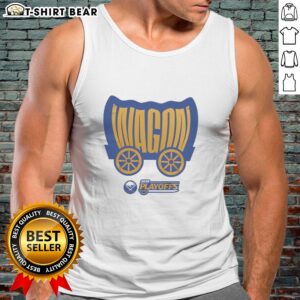 Premium Buffalo Sabres Wagon 2026 Playoffs Tank Top featuring team colors and logo, perfect for game day attire.