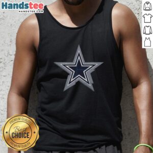 Premium Dallas Cowboys Rivet Logo Tank Top featuring a stylish design for fans, perfect for game day or casual wear.