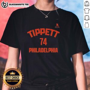 Philadelphia Flyers ladies tee featuring Nice Owen Tippett, perfect for fans showcasing team spirit and style.