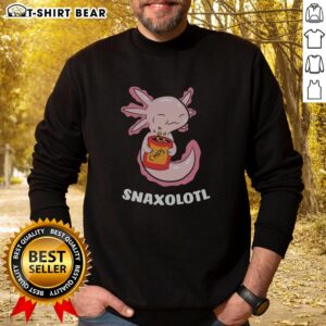 Cute Pretty Snaxolotl Chips sweatshirt featuring vibrant colors and a playful design for cozy, stylish wear.