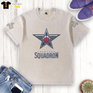 Pretty Laketown Squadron Team NBA G League Star Shape Logo on a washed t-shirt, perfect for fans and collectors.