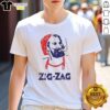 Alt Text: Awesome Zig Zag Smoking Vintage T-Shirt featuring a retro design and vibrant colors for a stylish look.