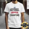 2026 Men's Ice Hockey National Champions Denver Pioneers T-Shirt featuring bold graphics and vibrant team colors.