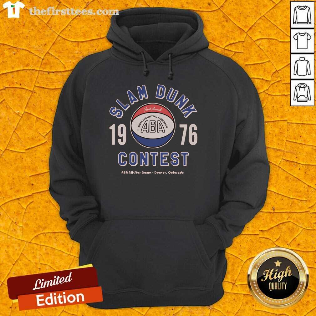 awesome-aba-1976-slam-dunk-contest-hoodie Awesome ABA 1976 Slam Dunk Contest hoodie featuring vintage graphics and a stylish design for basketball fans.