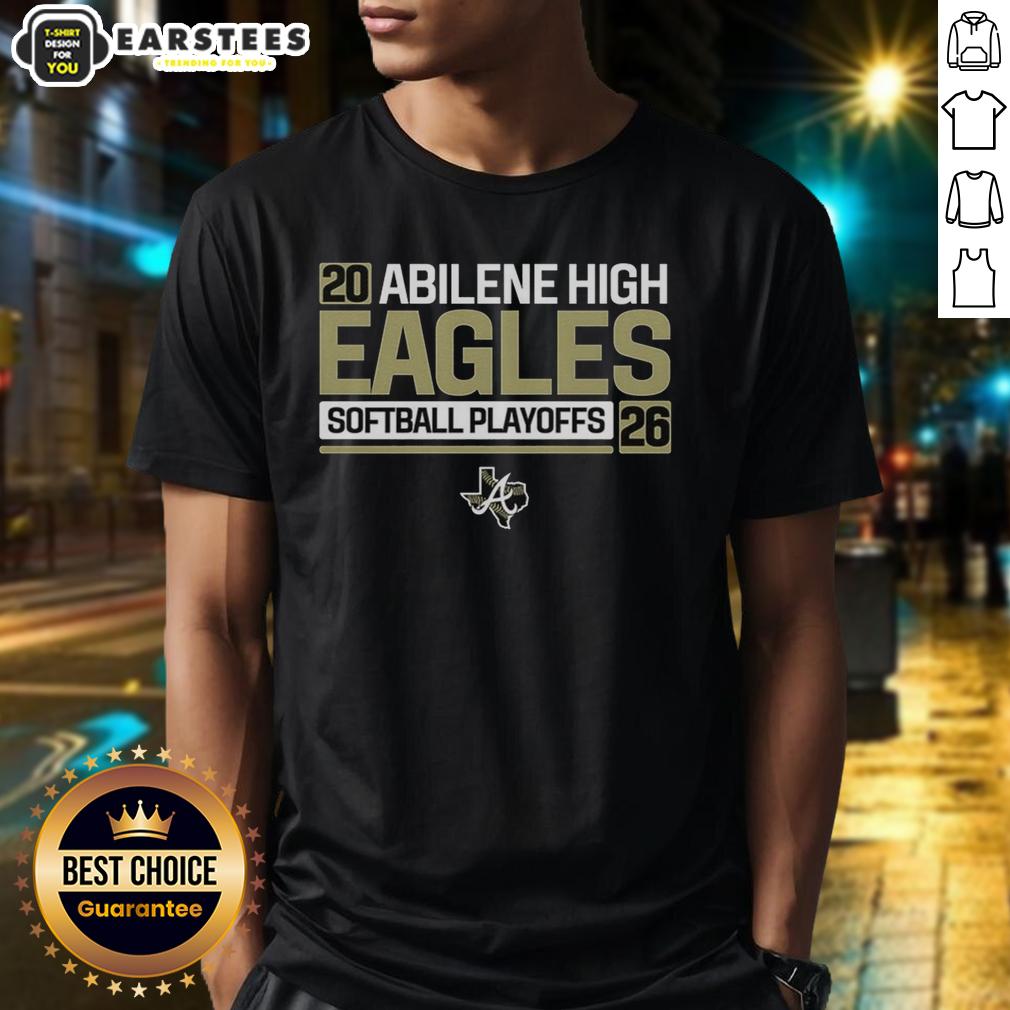 awesome-abilene-high-softball-eagles-playoffs-2026-t-shirt Awesome Abilene High Softball Eagles Playoffs 2026 T-Shirt featuring team colors and logo, perfect for fans and supporters.