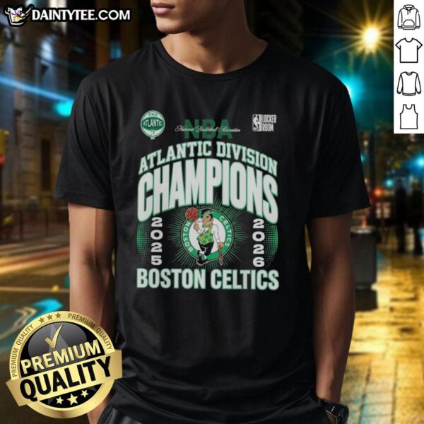 Awesome Boston Celtics 2026 NBA Atlantic Division Champions T-Shirt ...