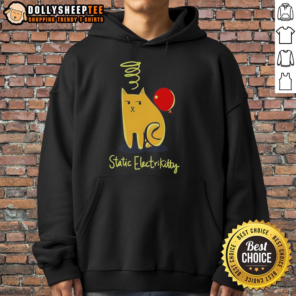Awesome Cat Balloon Static Electricity Hoodie Awesome Cat Balloon Static Electricity Hoodie featuring a playful cat design with vibrant colors and fun graphics.