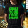 Awesome Crossed Heart Chase Your Dreams T-Shirt design featuring a heart graphic and inspiring text, perfect for motivation.