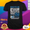Awesome Detroit Lions Route 66 Centennial T-Shirt celebrating 100th anniversary 1926-2026 and 250th America Anniversary.