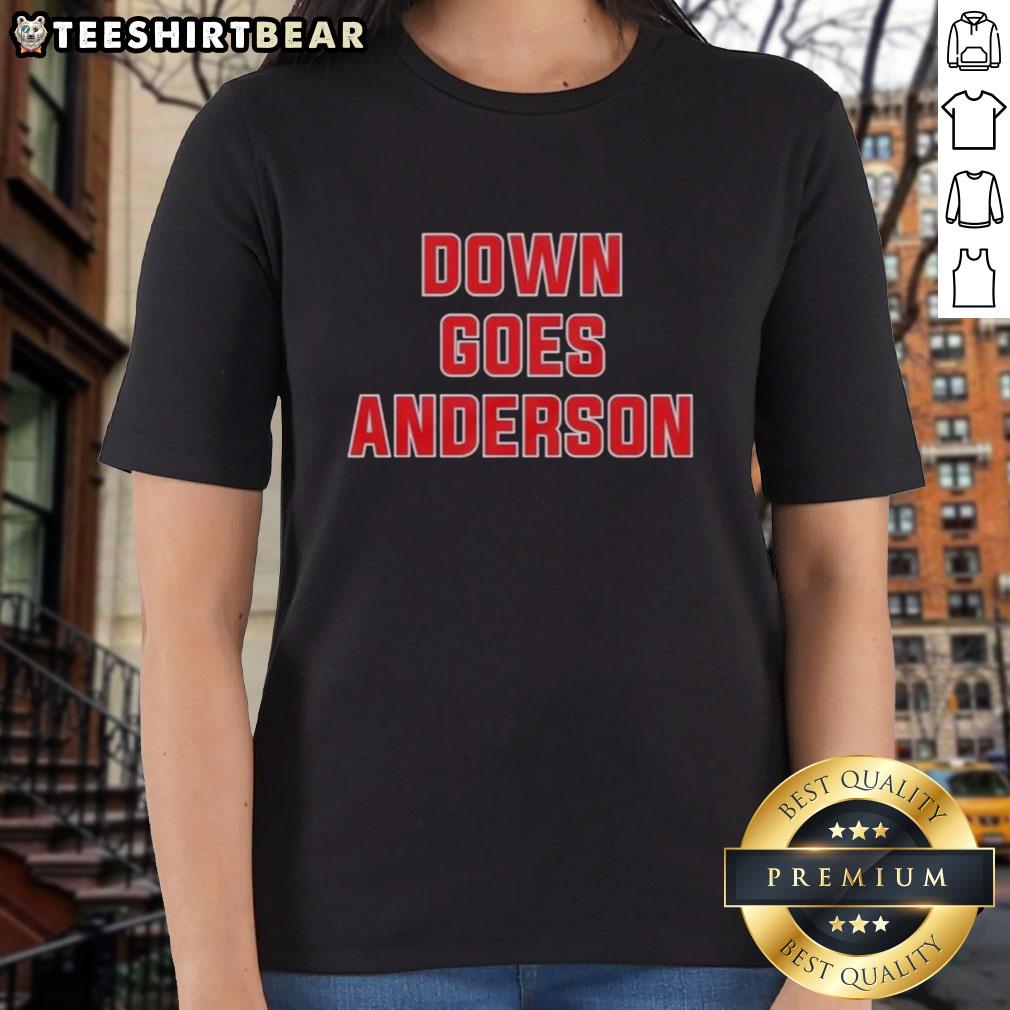 awesome-down-goes-anderson-cleveland-guardians-baseball-ladies-tee Awesome Down Goes Anderson Cleveland Guardians baseball ladies tee showcasing team spirit and stylish design.
