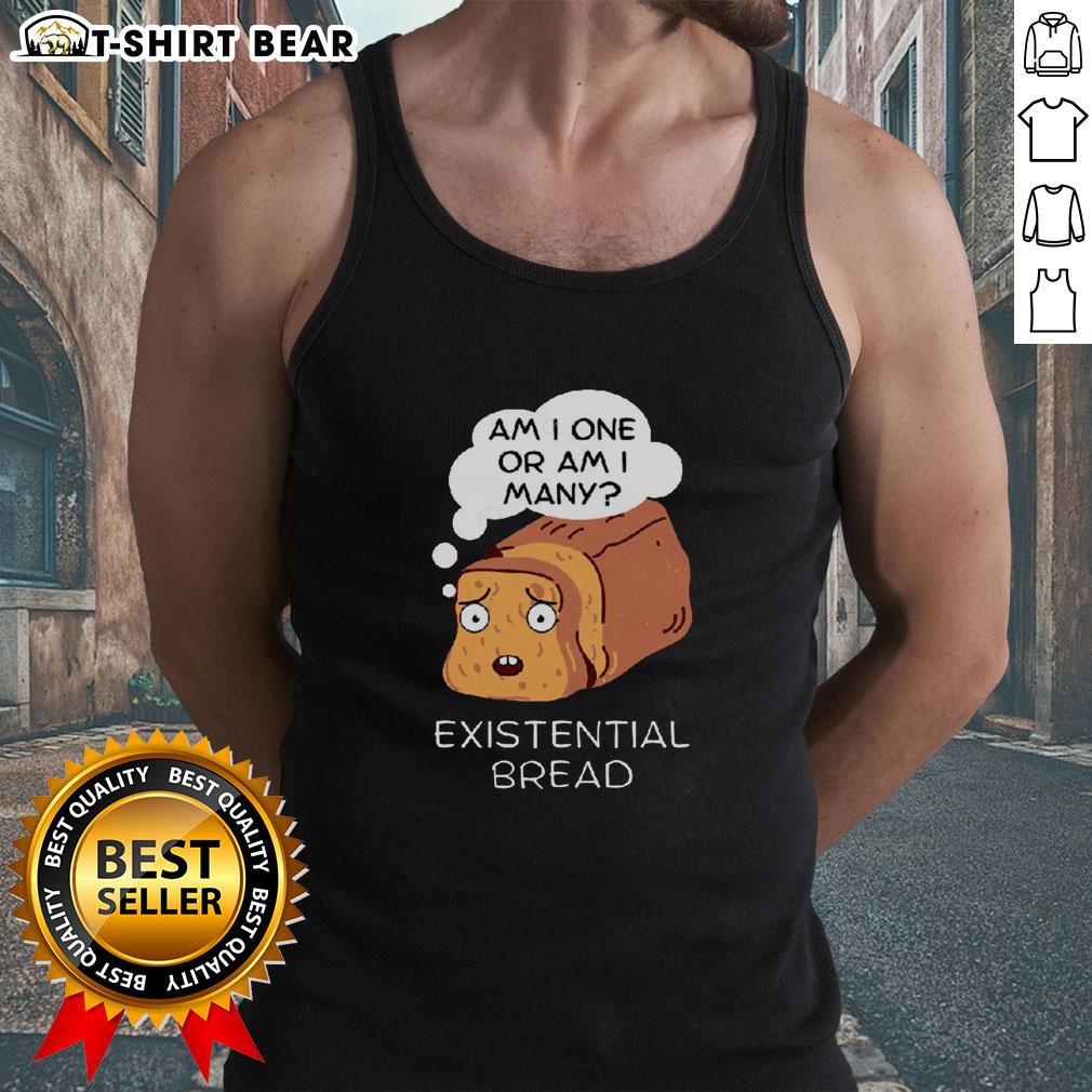 Awesome Existential Bread Kawaii Bread Pun Tank Top Awesome existential bread kawaii pun tank top featuring cute bread graphics and playful text design for fun fashion.