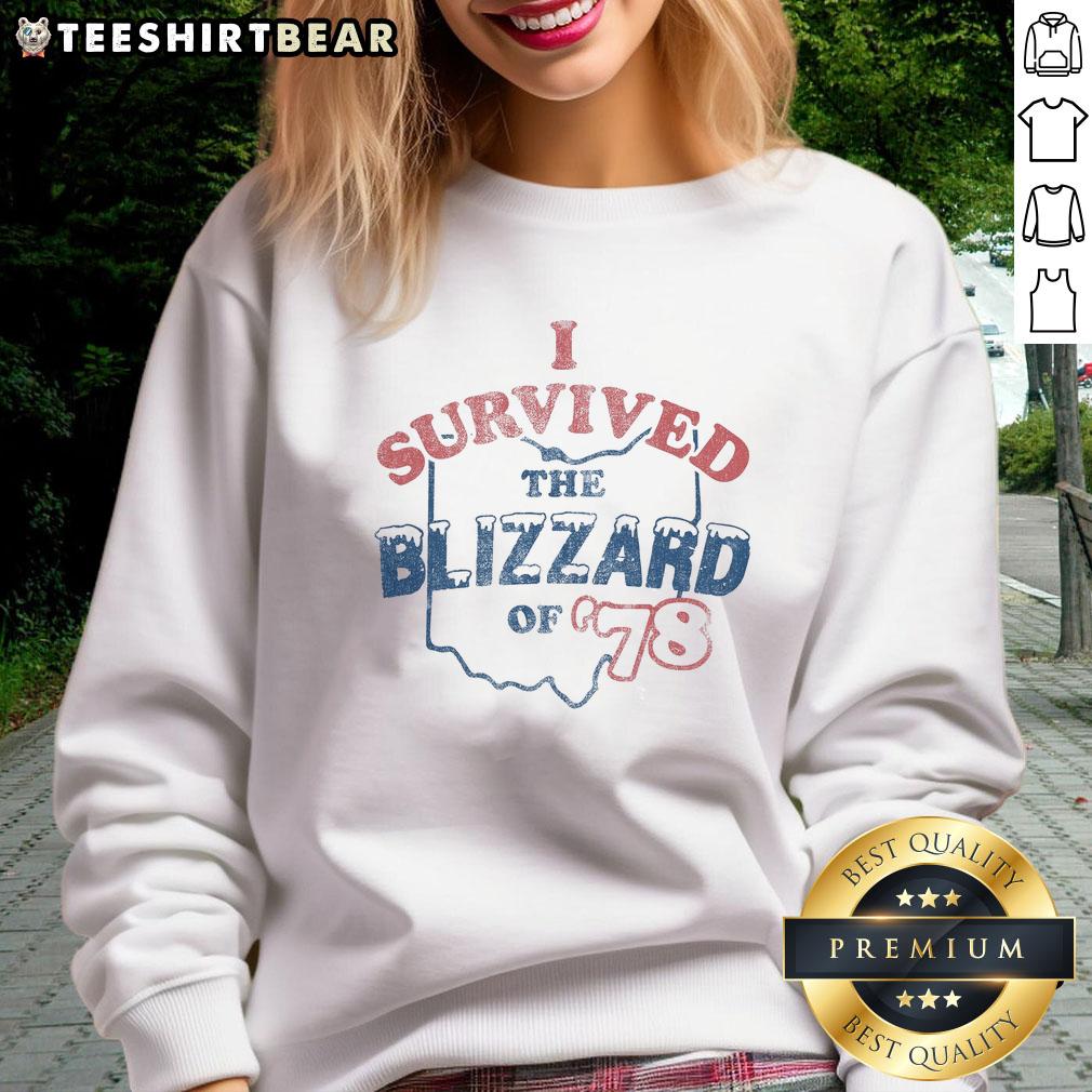 awesome-i-survived-the-blizzard-of-78-sweatshirt Alt Text: Awesome I Survived The Blizzard Of 78 Sweatshirt featuring winter-themed design and vibrant colors.