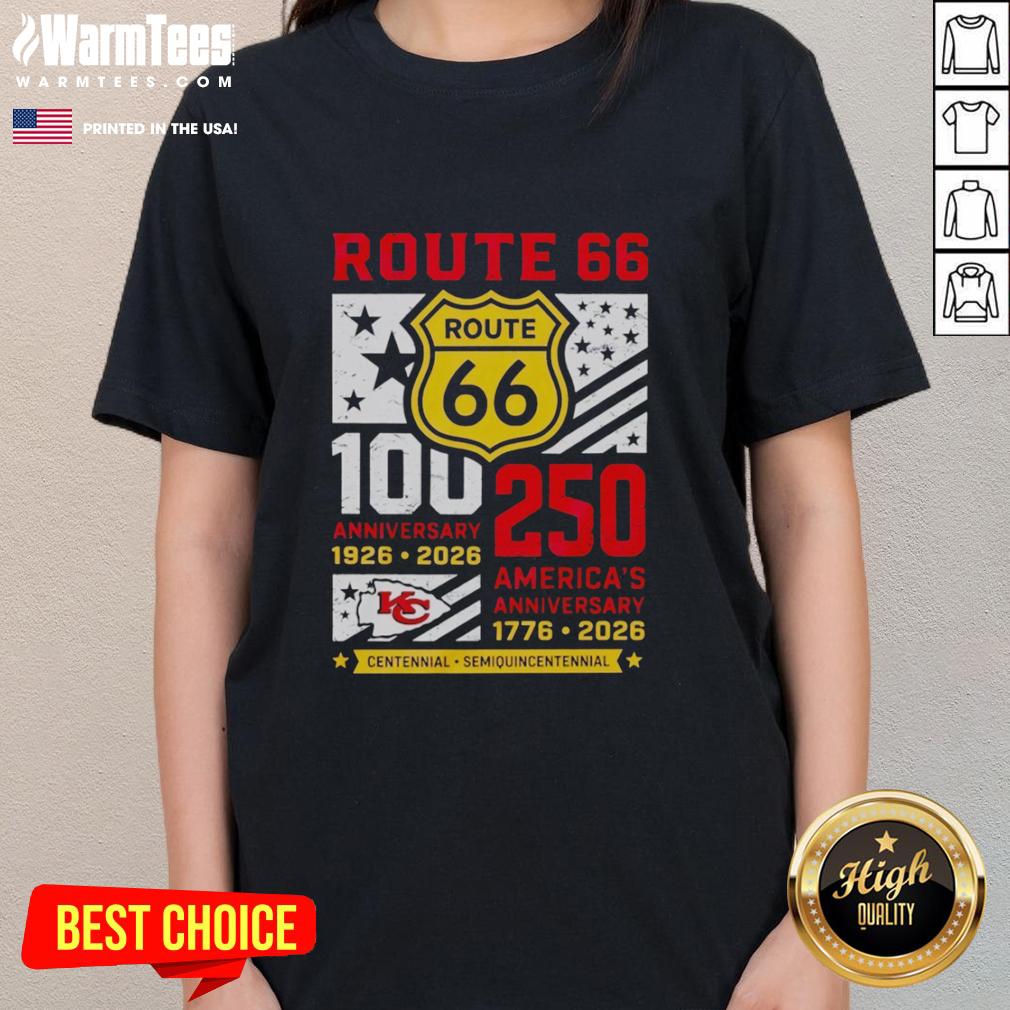 awesome-kansas-city-chiefs-route-66-centennial-100th-anniversary-1926-2026-250th-america-anniversary-ladies-tee Awesome Kansas City Chiefs Route 66 Centennial 100th Anniversary Ladies Tee 1926-2026 for America's 250th Anniversary.