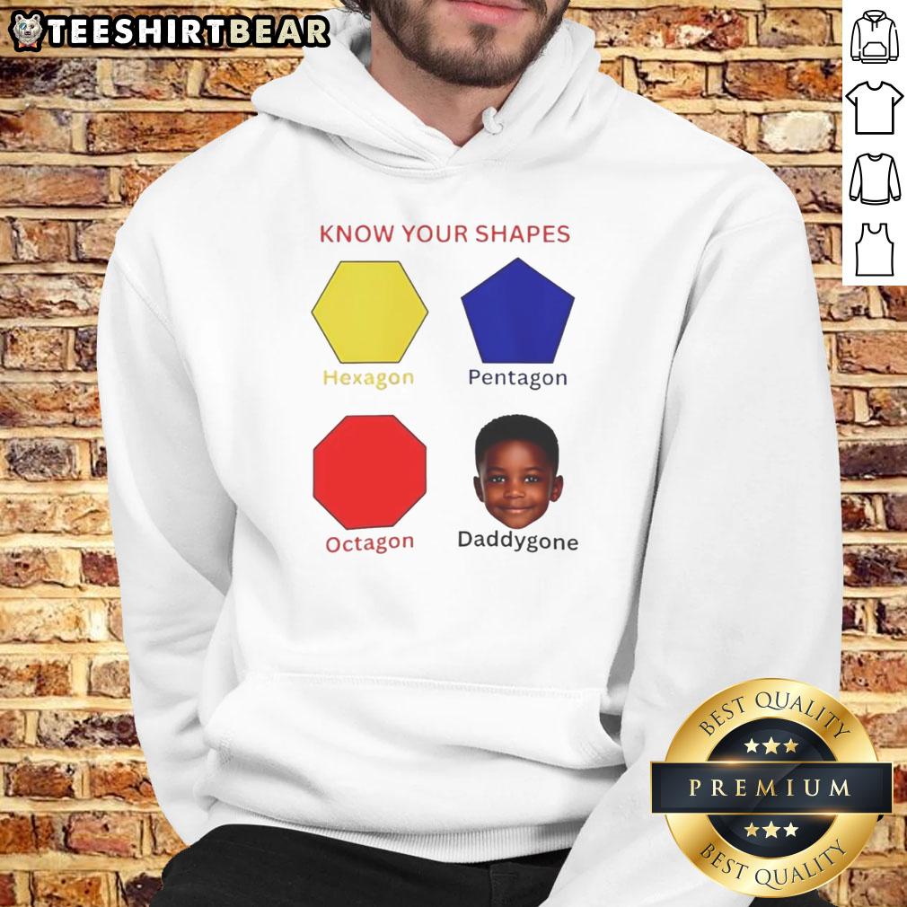awesome-know-your-shapes-hexagon-pentagon-octagon-daddygone-graphic-hoodie Awesome Know Your Shapes Hoodie featuring hexagon, pentagon, and octagon graphic design for stylish geometry lovers.