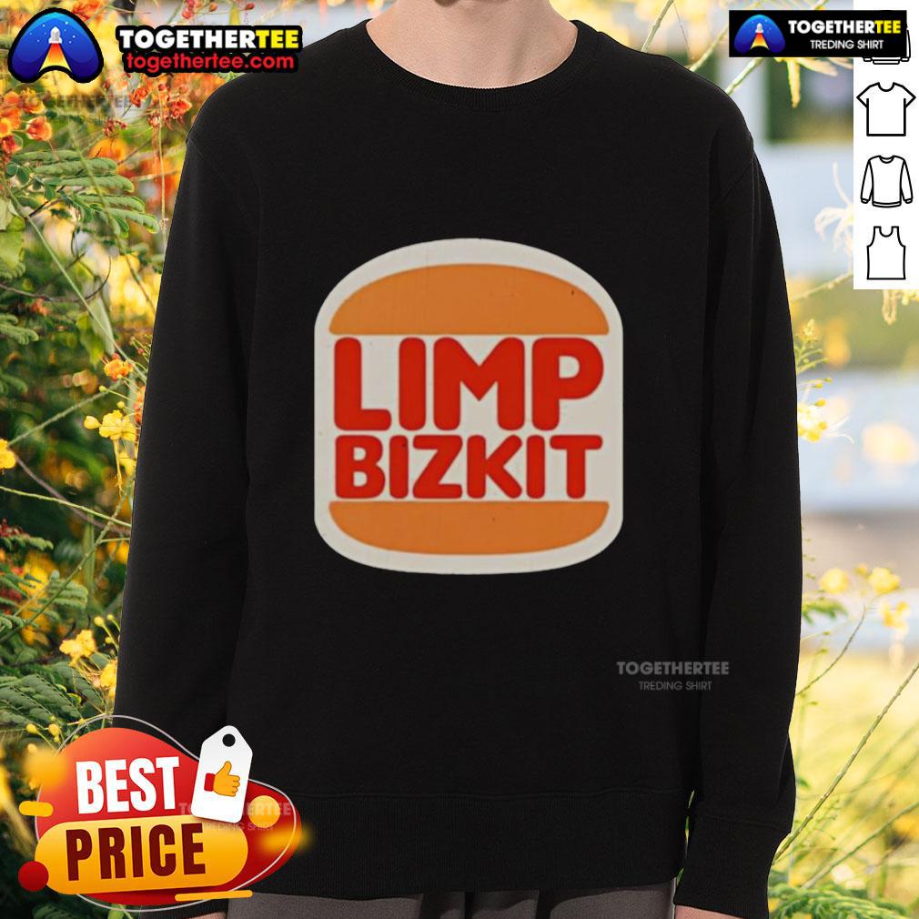 Awesome Limp Bizkit Burger King Parody Logo Sweatshirt Awesome Limp Bizkit Burger King parody logo sweatshirt featuring bold graphics and a unique design for fans.