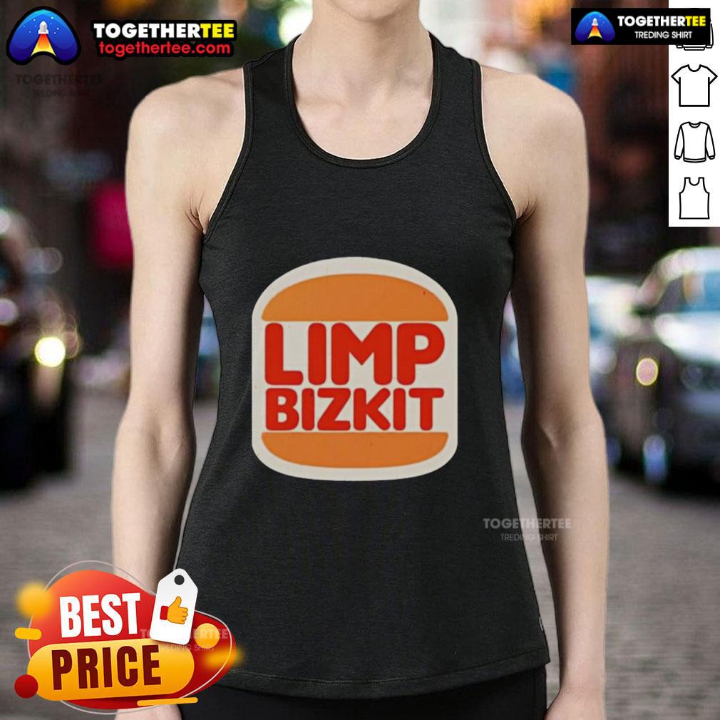 Awesome Limp Bizkit Burger King Parody Logo Tank Top Awesome Limp Bizkit Burger King parody logo tank top featuring bold graphics and vibrant colors for fans and fashion lovers.
