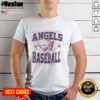 Awesome Los Angeles Angels MLB Cooperstown Diamond T-Shirt featuring vibrant team colors and classic logo design.