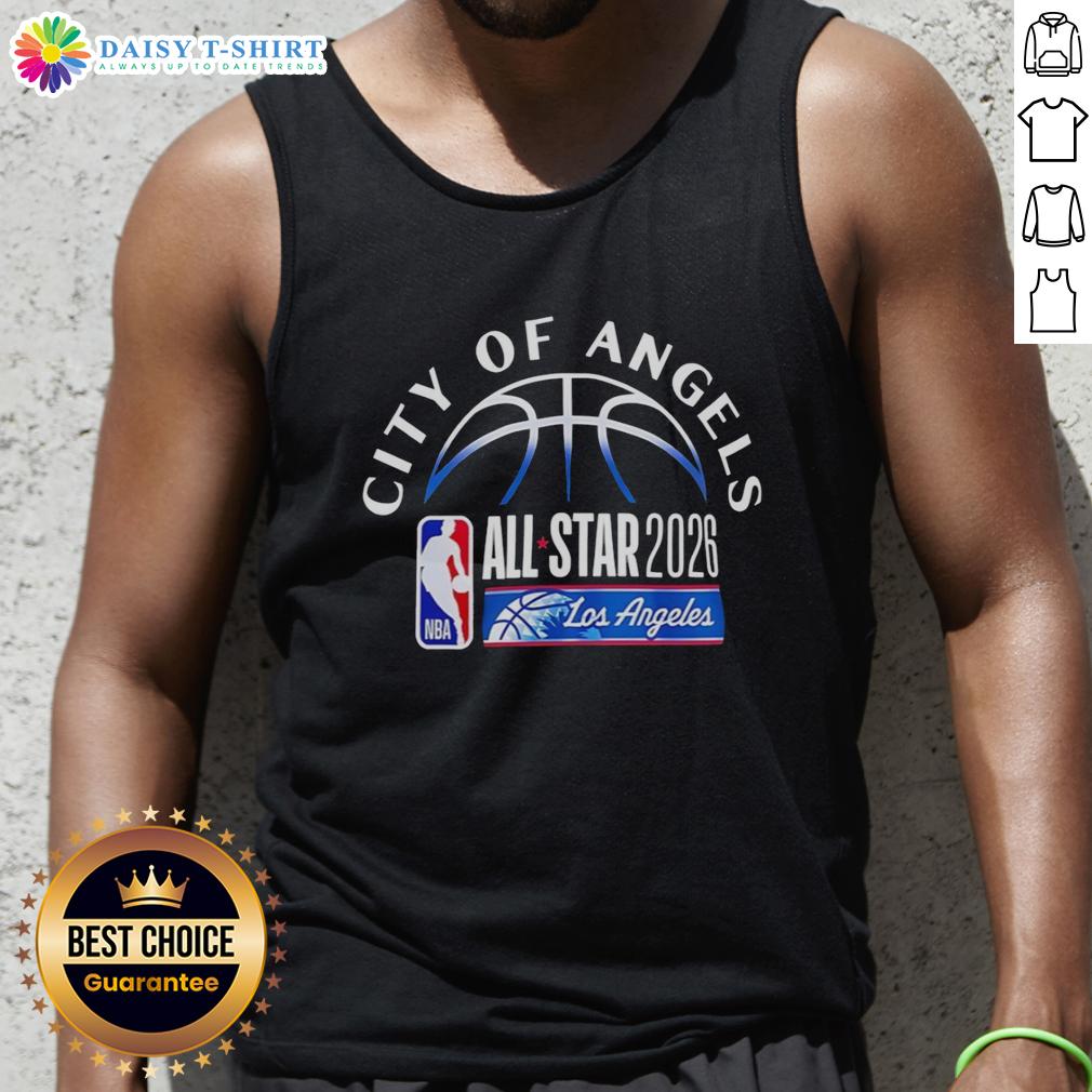 Awesome Los Angeles Clippers City Of Angels All Star 2026 Tank Top Awesome Los Angeles Clippers City of Angels All-Star 2026 tank top showcasing team pride and vibrant design.