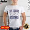 Awesome Los Angeles Dodgers Cooperstown Diamond T-Shirt featuring MLB logo and vintage design for baseball fans.