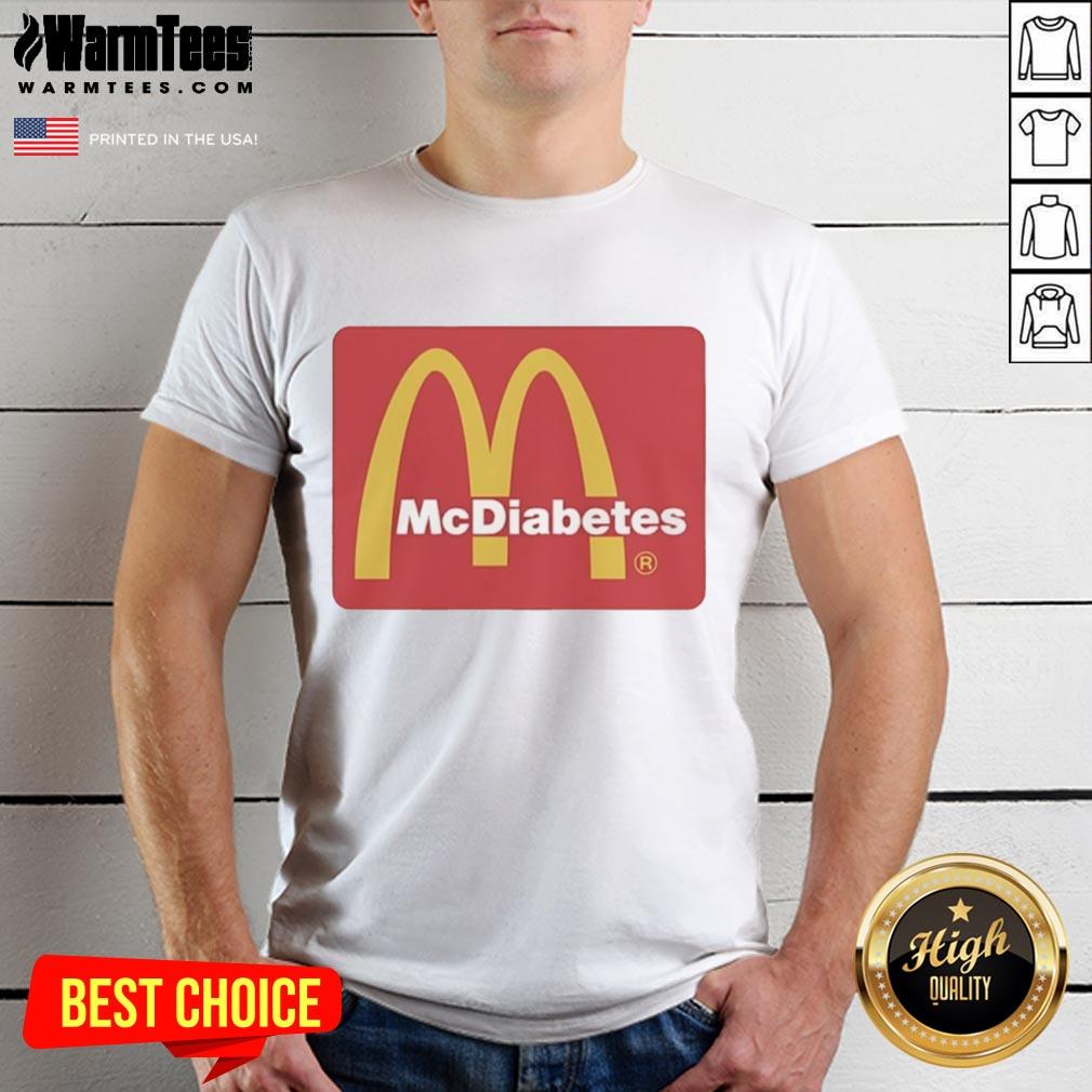 awesome-mcdiabetes-mcdonalds-golden-arches-logo-t-shirt-1 Awesome Mcdiabetes McDonald's Golden Arches logo T-shirt featuring a fun and quirky design for fast food lovers.