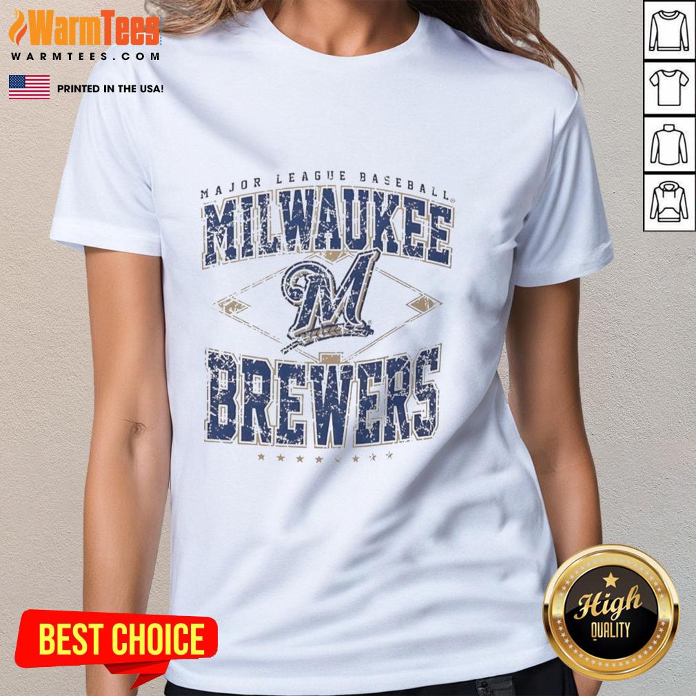 awesome-milwaukee-brewers-major-league-baseball-cooperstown-diamond-ladies-tee Alt Text: Awesome Milwaukee Brewers Major League Baseball Cooperstown Diamond Ladies Tee in stylish design for fans.
