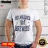 Alt Text: Awesome Milwaukee Brewers Major League Baseball Cooperstown Diamond T-Shirt featuring team logo and vintage design.