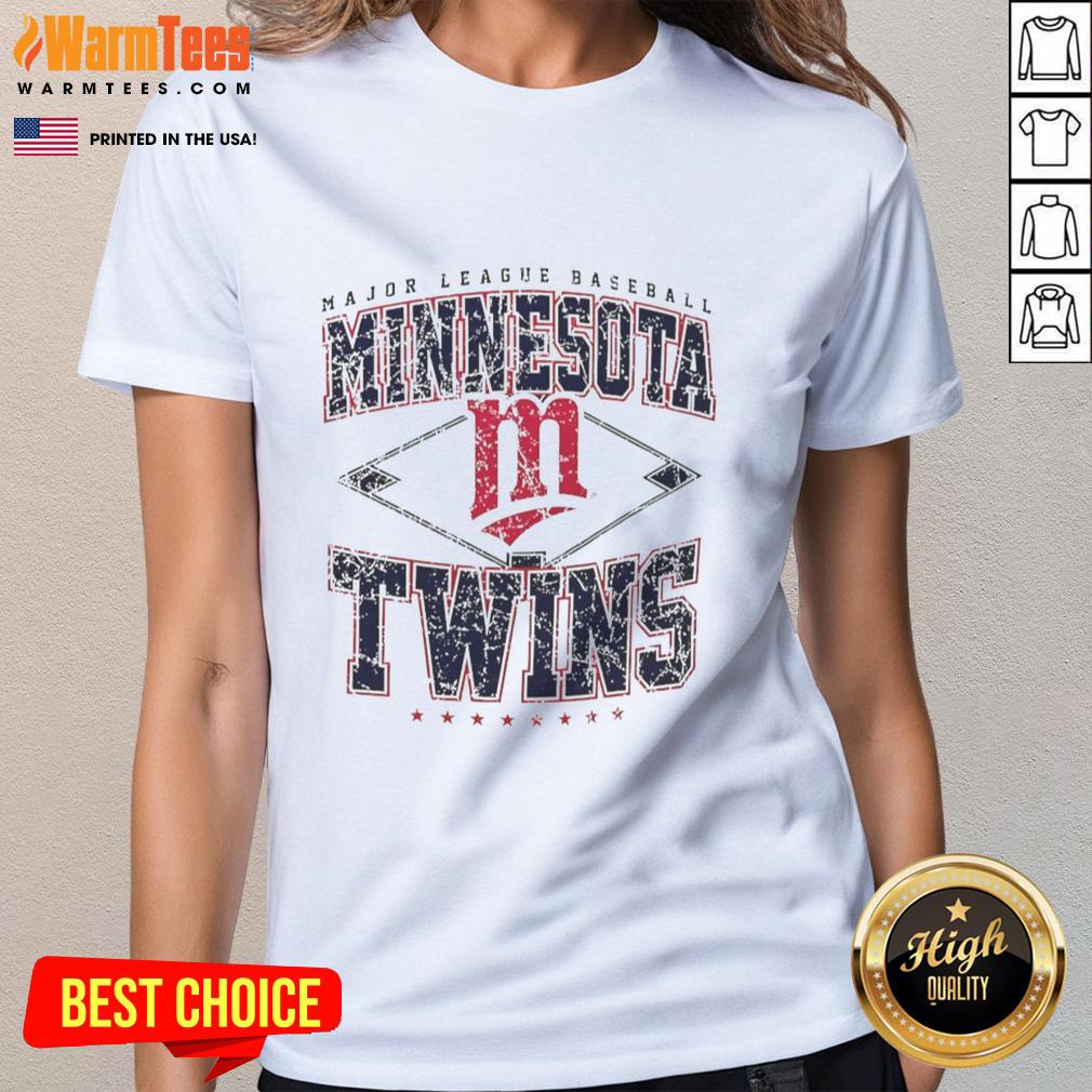 awesome-minnesota-twins-major-league-baseball-cooperstown-diamond-ladies-tee Alt Text: Awesome Minnesota Twins Major League Baseball Cooperstown Diamond Ladies Tee featuring vibrant team graphics.