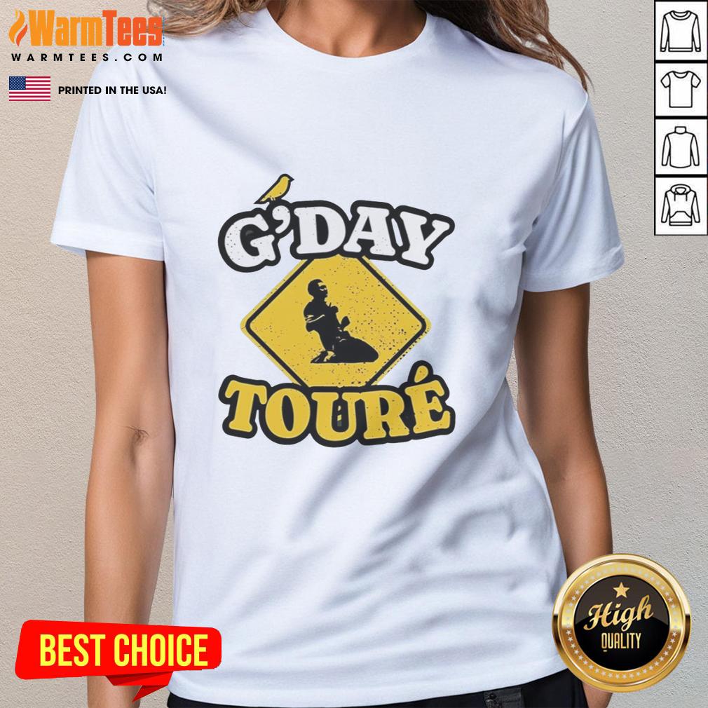 awesome-mo-toure-of-norwich-city-gday-toure-vintage-ladies-tee Awesome Mo Toure of Norwich City G'Day Toure vintage ladies tee featuring a stylish design for fans.