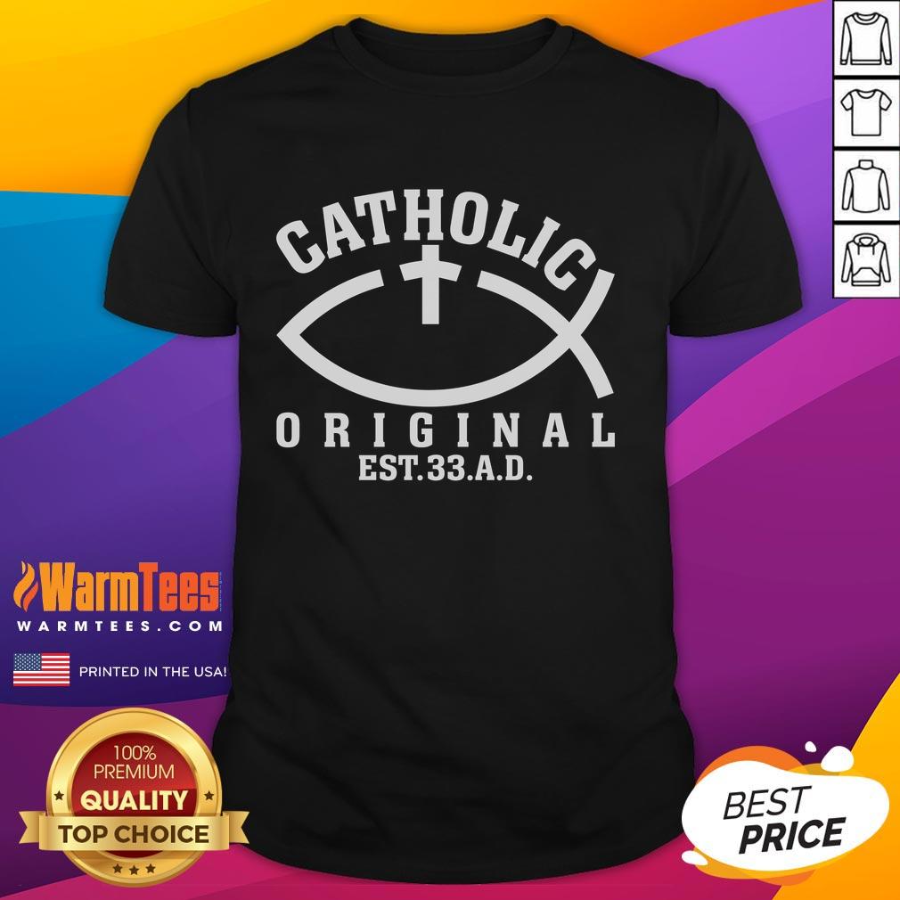 awesome-original-catholic-church-god-jesus-christ-t-shirt-1 Awesome Original Catholic Church T-Shirt featuring God and Jesus Christ design, perfect for faith-inspired fashion.